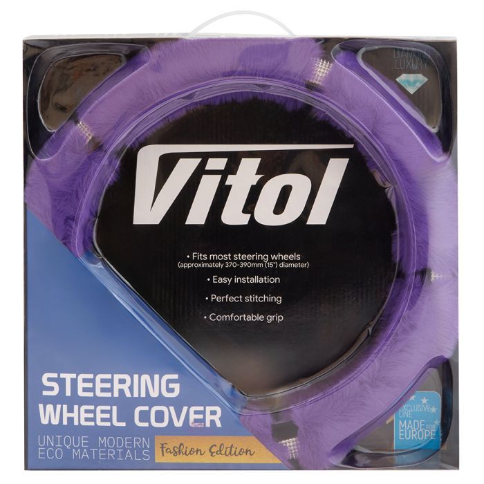 Чохол на руль VITOL M пурпур. (VLOD-24FA6 PRL M) зображення 6