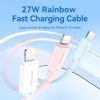 Дата кабель USB-C to Lightning 1.0m PD27W PVC blue Vention (LAKSF) изображение 2