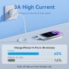Дата кабель USB-C to Lightning 1.0m PD27W PVC blue Vention (LAKSF) изображение 4