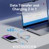 Дата кабель USB-C to Lightning 1.0m PD27W PVC blue Vention (LAKSF) изображение 7