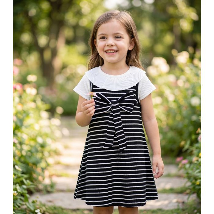 Набор детской одежды POP FASHION с футболкой в полоску (7492-98G-black) изображение 10