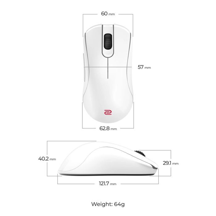 Мышка Zowie ZA13DW Wireless White (9H.N4RBE.A3E) изображение 7