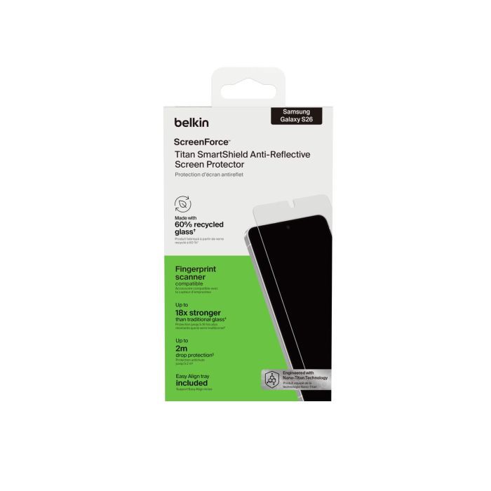 Скло захисне Belkin Titan SmartShield Samsung Galaxy S26 (OVB072HQ) зображення 8