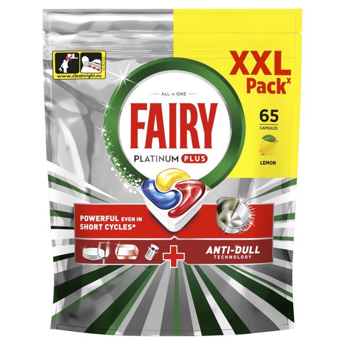 Таблетки для посудомоечных машин Fairy Platinum Plus All in One Lemon 114 шт. (8700216236317) изображение 2