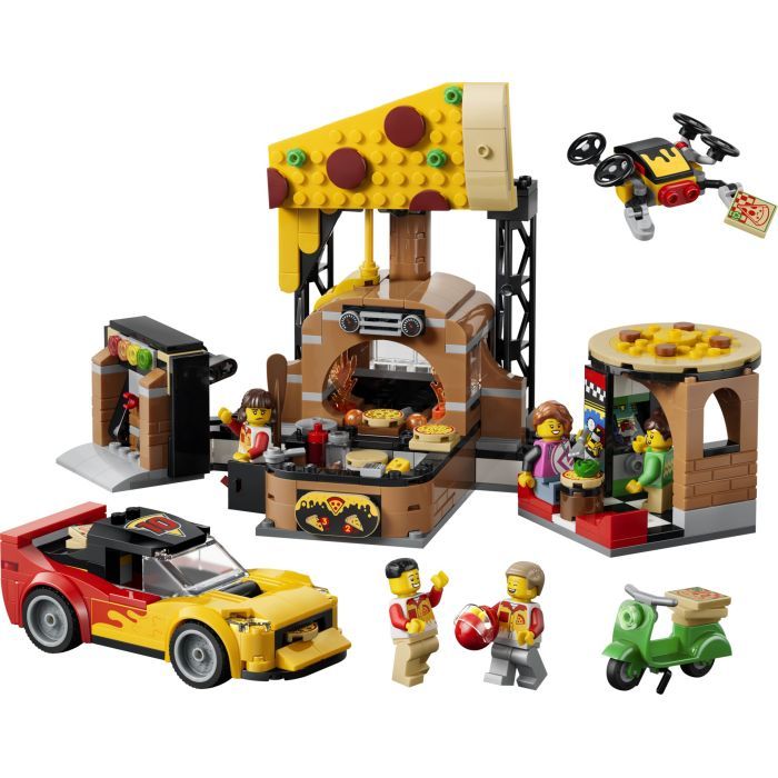 Конструктор LEGO City Доставка піци з різними транспортними засобами (60496) зображення 2