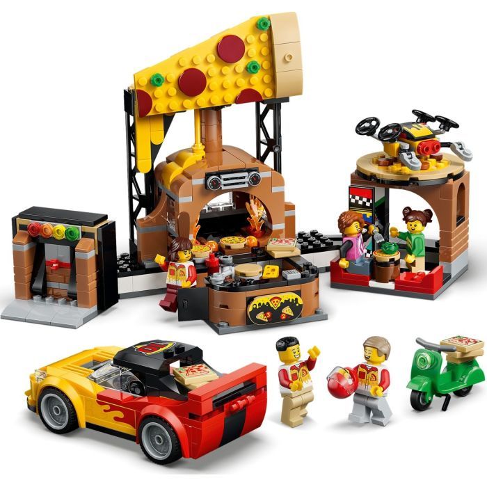 Конструктор LEGO City Доставка піци з різними транспортними засобами (60496) зображення 5