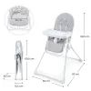 Стілець для годування Kinderkraft Binci Light Grey (5902533928019) зображення 4