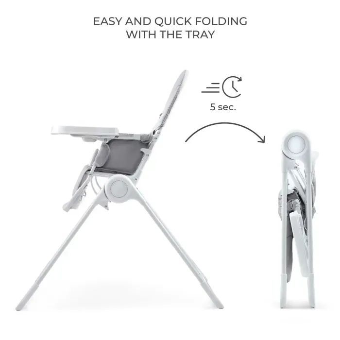 Стілець для годування Kinderkraft Binci Grey (5902533928002) зображення 5