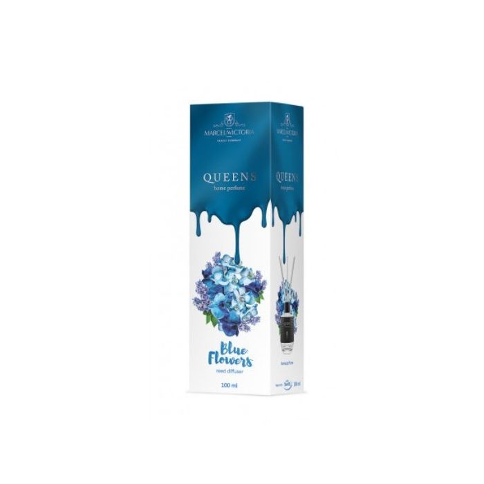 Аромадиффузор Tasotti Car & Home Queens White Blue Flowers 100 мл (100253)