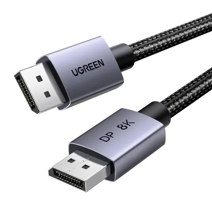 Кабель мультимедійний DisplayPort M to DisplayPort M 5.0m 8K60Hz 32.4Gbps black Ugreen (45039) зображення 2