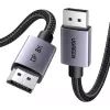 Кабель мультимедійний DisplayPort M to DisplayPort M 5.0m 8K60Hz 32.4Gbps black Ugreen (45039)