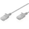 Патч-корд 1.5м, UTP, cat.6, Sliim, AWG 32/7, Cu, LSZH, grey Digitus (DK-1618-015S)