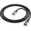 Дата кабель USB-C to Lightning 1.0m PD silicone X86 black HOCO (6931474777898) изображение 2