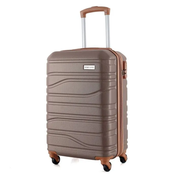 Чемодан Semi Line 20" (S) Graphite/Brown (T5689-1) (DAS303578)