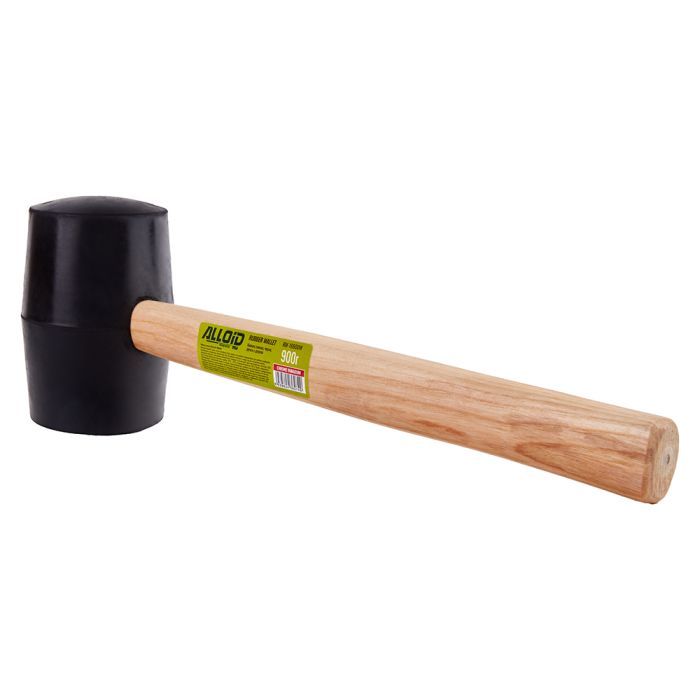 Киянка Alloid резиновая, 680г, черная, ручка из древесины (RM-16680W) изображение 3