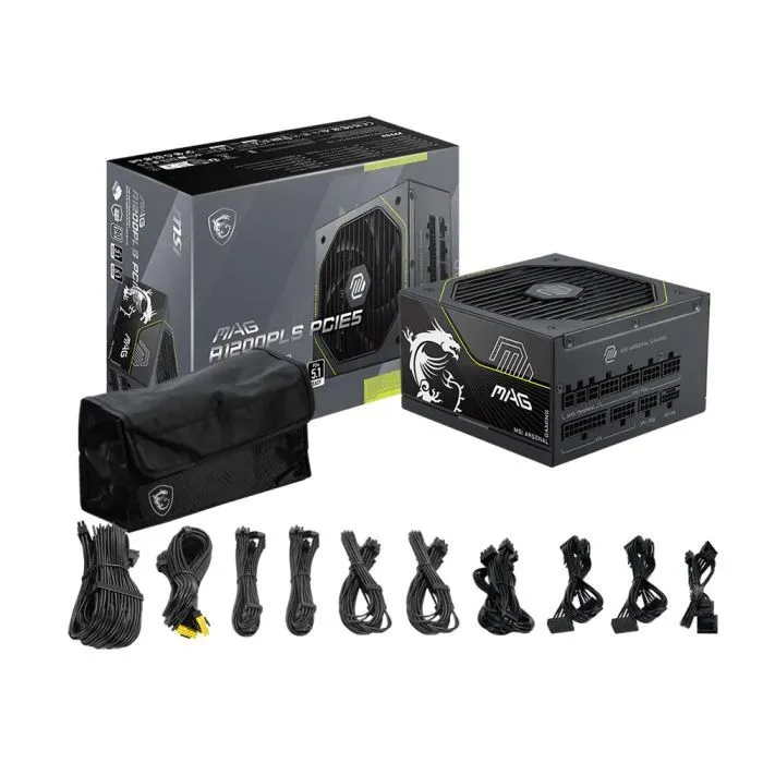 Блок питания MSI 1200W MAG A1200PLS PCIE5 (MAG A1200PLS PCIE5) изображение 4