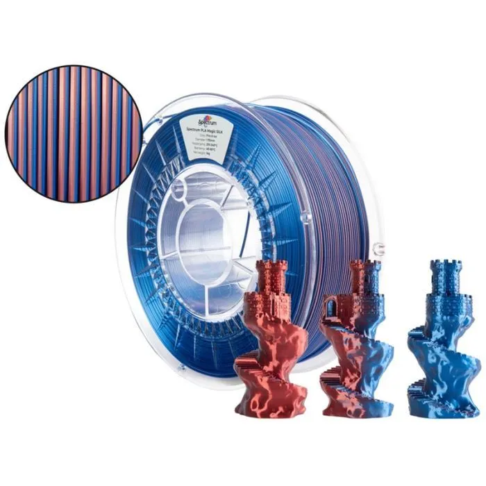 Пластик для 3D-принтера Spectrum PLA Magic SILK 1.75mm 1kg Fire&Ice (81412) зображення 3