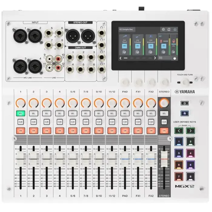 Мікшерний пульт Yamaha MGX12 White зображення 3