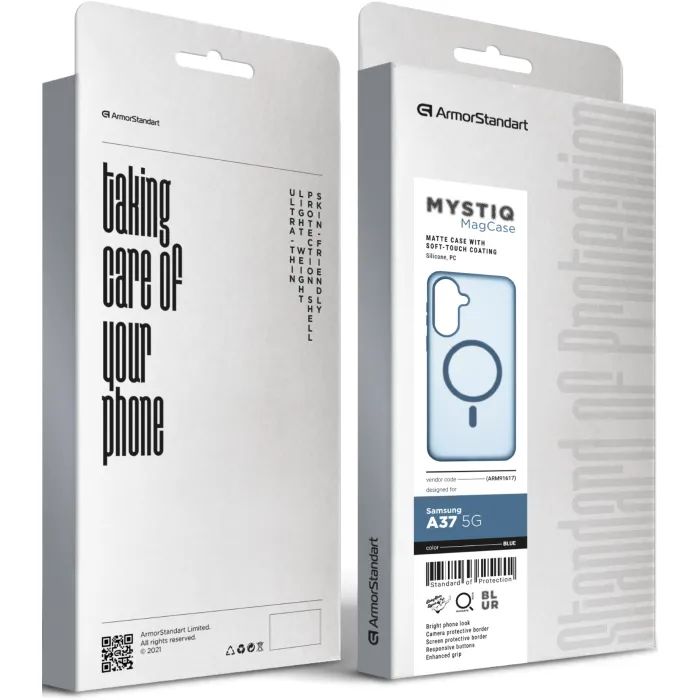 Чохол до мобільного телефона Armorstandart Mystiq MagCase Samsung A37 5G Black (ARM91616) зображення 3