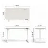 Комп'ютерний стіл GT Racer TY-1451 White (TY-1451 (140x60x71-116) White) зображення 3