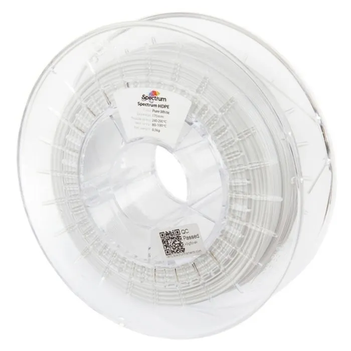 Пластик для 3D-принтера Spectrum HDPE 1.75mm 0.5kg, White, Pure (81631)