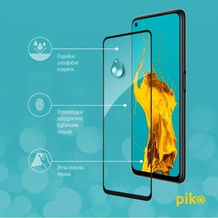 Скло захисне Piko Full Glue Oppo A76 4G Black (1283126528897) зображення 5