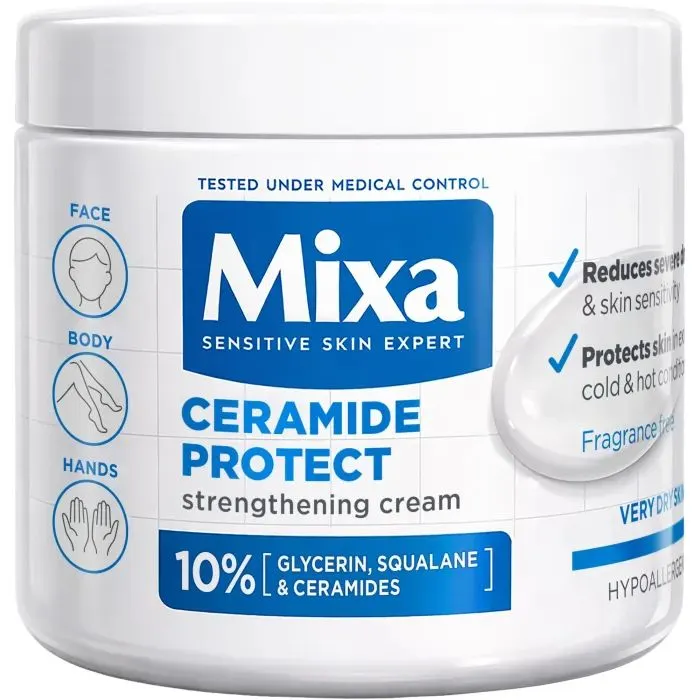 Крем для тіла Mixa Ceramide Protect Strengthening Cream 400 мл (3600551135939)