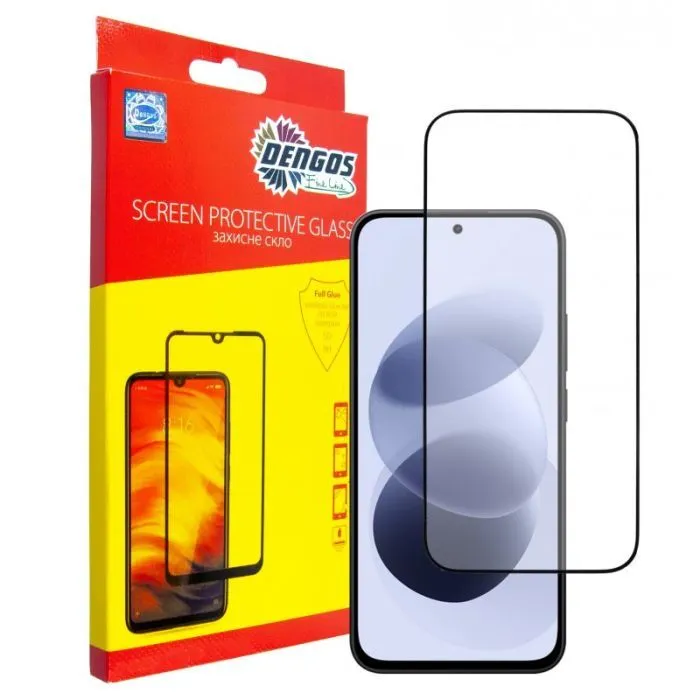 Стекло защитное Dengos Full Glue Xiaomi Redmi Note 17 Black (TGFG-457)