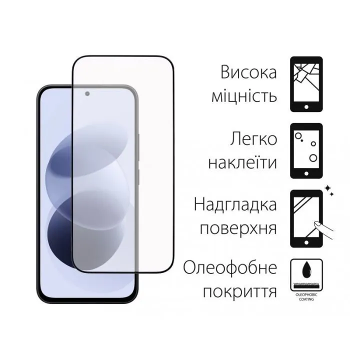 Стекло защитное Dengos Full Glue Xiaomi Redmi Note 17 Black (TGFG-457) изображение 2