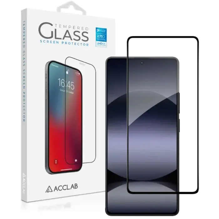 Скло захисне ACCLAB Full Glue Xiaomi Redmi Note 14S 4G Black (1283126620805)