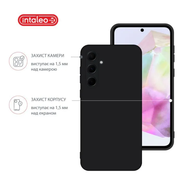 Чохол до мобільного телефона Intaleo Silicone Case Samsung Galaxy S24 FE Black (1283126616709) зображення 3