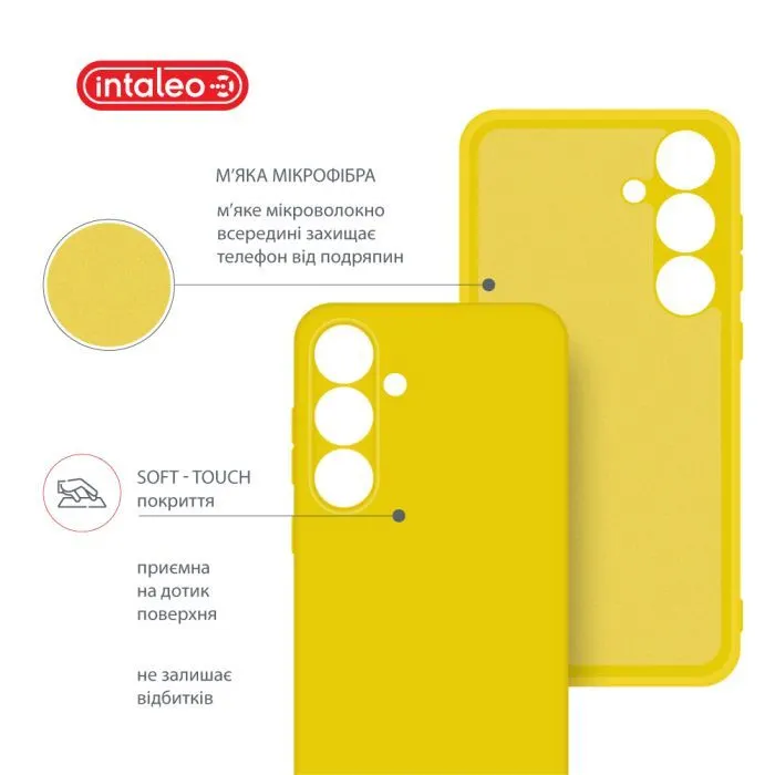 Чохол до мобільного телефона Intaleo Silicone Samsung Galaxy S24 Plus Yellow (1283126600357) зображення 5
