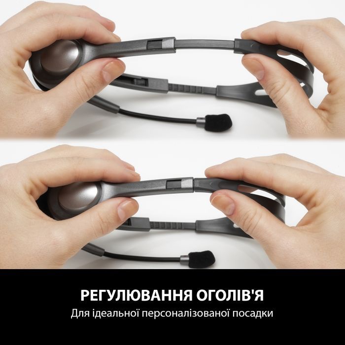 Наушники Logitech H110 Stereo Headset with 2*3pin jacks (981-000271) изображение 3