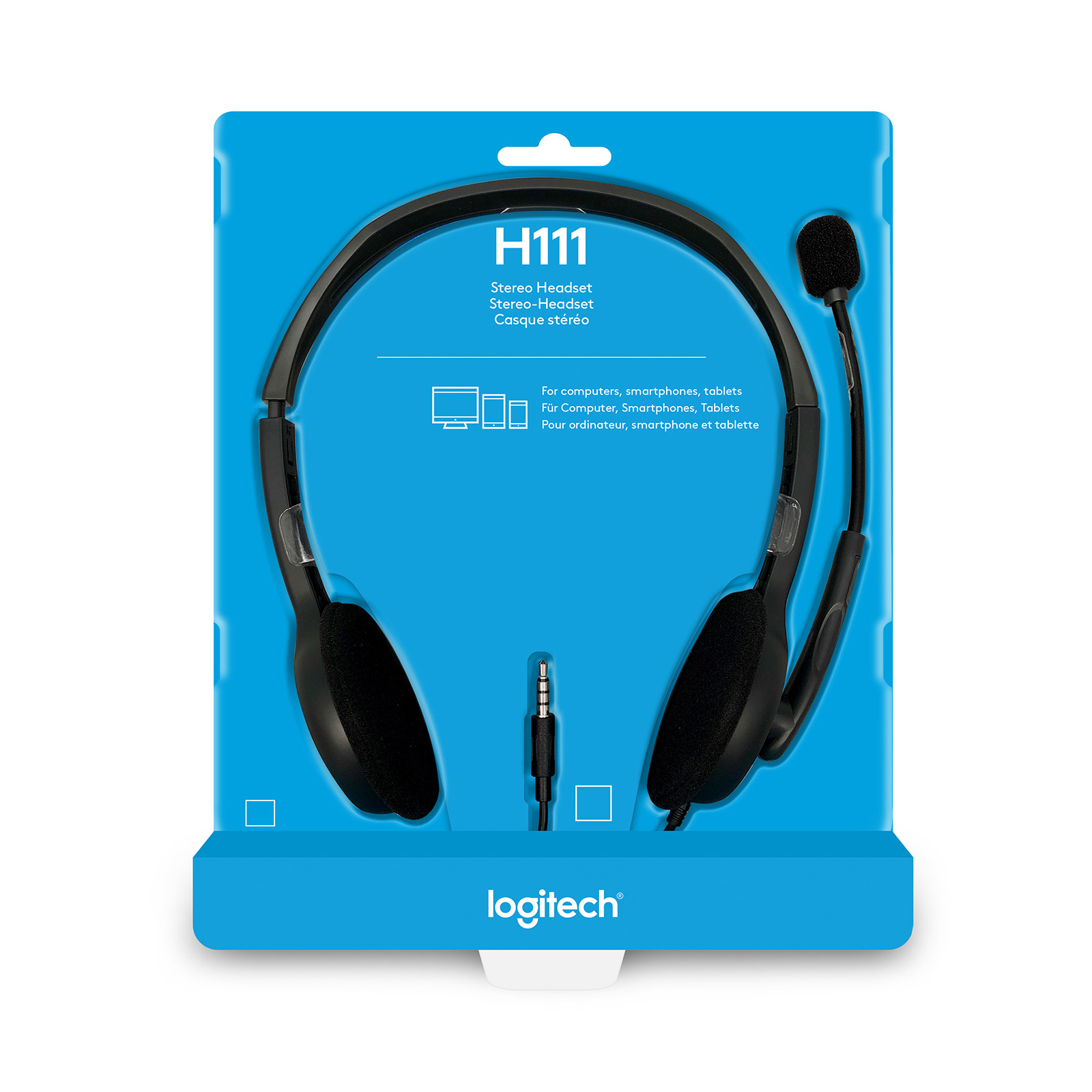 Навушники Logitech H110 Stereo Headset with 2*3pin jacks (981-000271) зображення 6