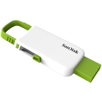 USB флеш накопитель SanDisk 32GB Cruzer U White/Green USB 2.0 (SDCZ59-032G-B35WG) изображение 3
