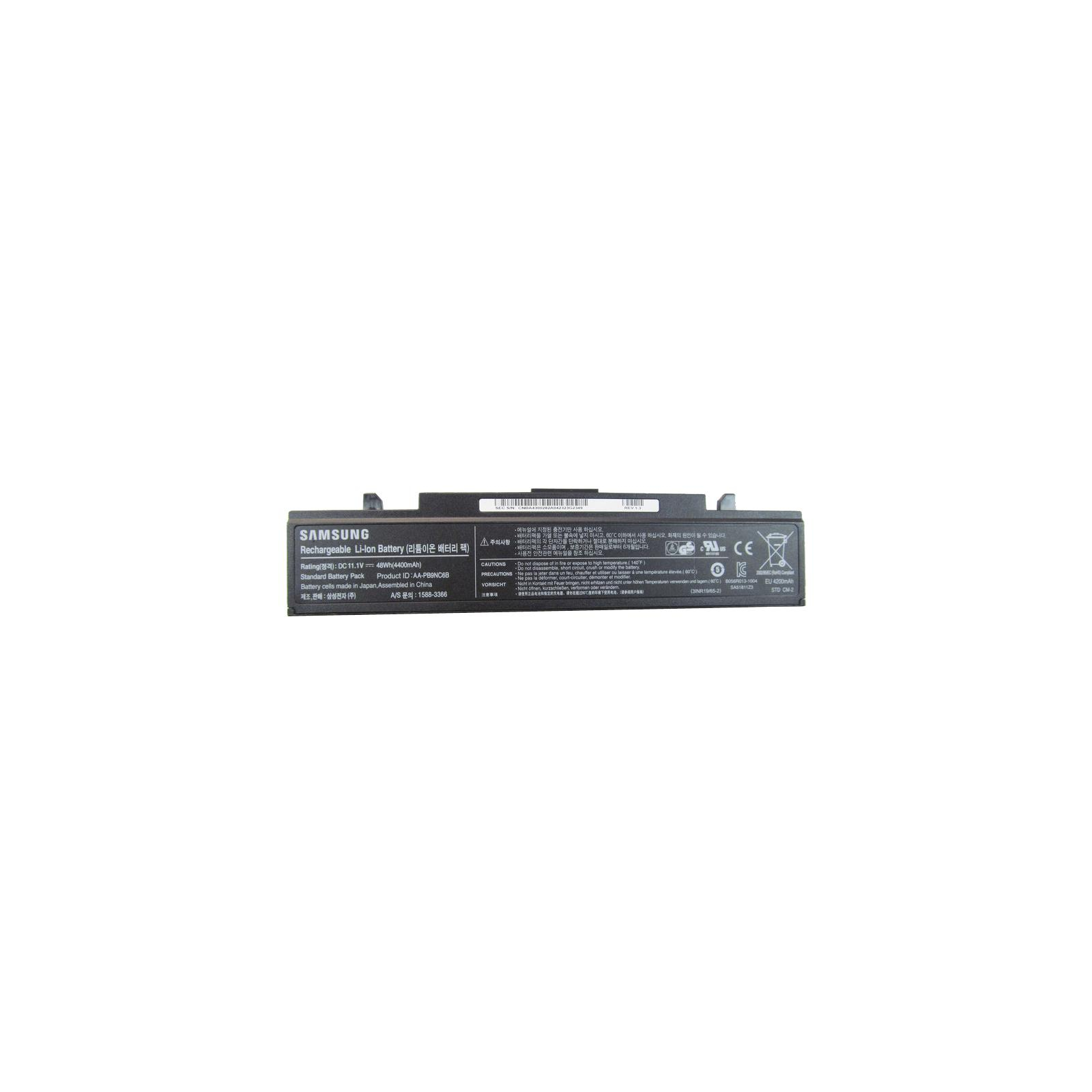 Аккумулятор для ноутбука Samsung R428 AA-PB9NS6B 4400mAh 6cell 11.1V Li-ion (A41606)