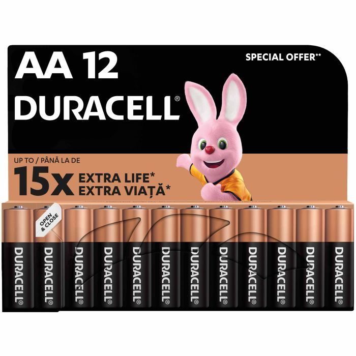 Батарейка Duracell AA лужні 12 шт. в упаковці (5000394006546 / 81551275)