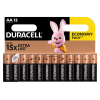 Батарейка Duracell AA лужні 12 шт. в упаковці (5000394006546 / 81551275) зображення 2
