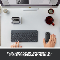 Клавиатура Logitech K380 Multi-Device Bluetooth Black (920-007584) изображение 4