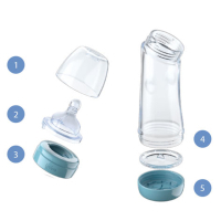 Бутылочка для кормления Chicco Well-Being Angled Изогнутая 250 мл силиконовая соска 0 мес+ (70721.20) изображение 2