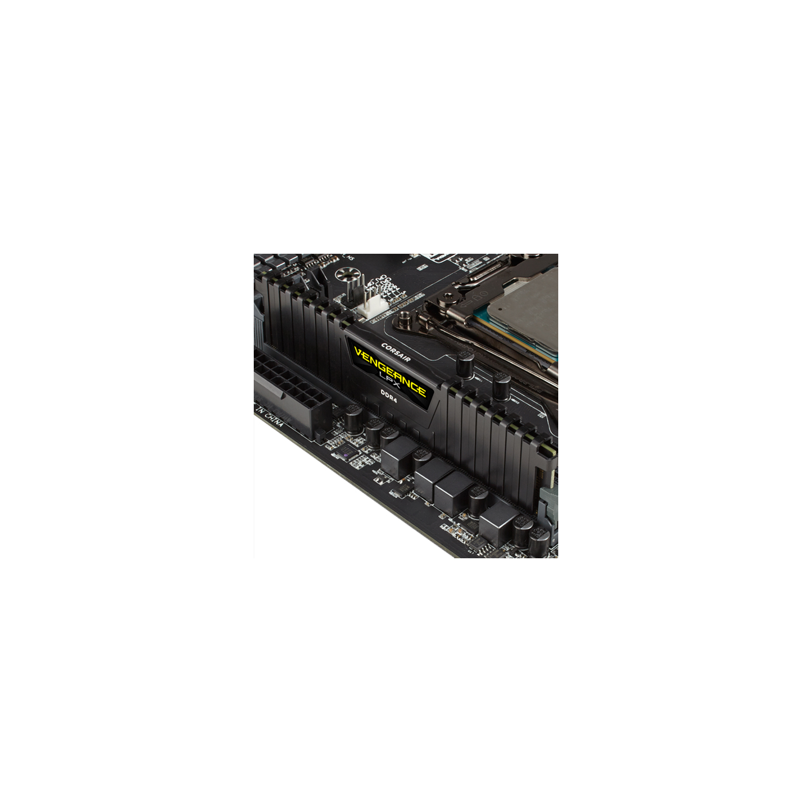 Модуль памяти для компьютера DDR4 16GB 2400 MHz Vengeance LPX Black Corsair (CMK16GX4M1A2400C14) изображение 5