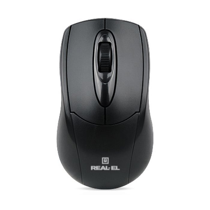 Мишка REAL-EL RM-207, USB, black зображення 3