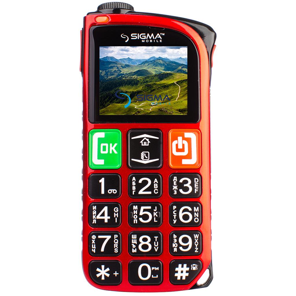Мобільний телефон Sigma Comfort 50 Light DS Red (4827798224335)