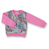 Набор детской одежды Breeze с девочкой и штанишками в цветочек (8075-80/G-pink) изображение 3