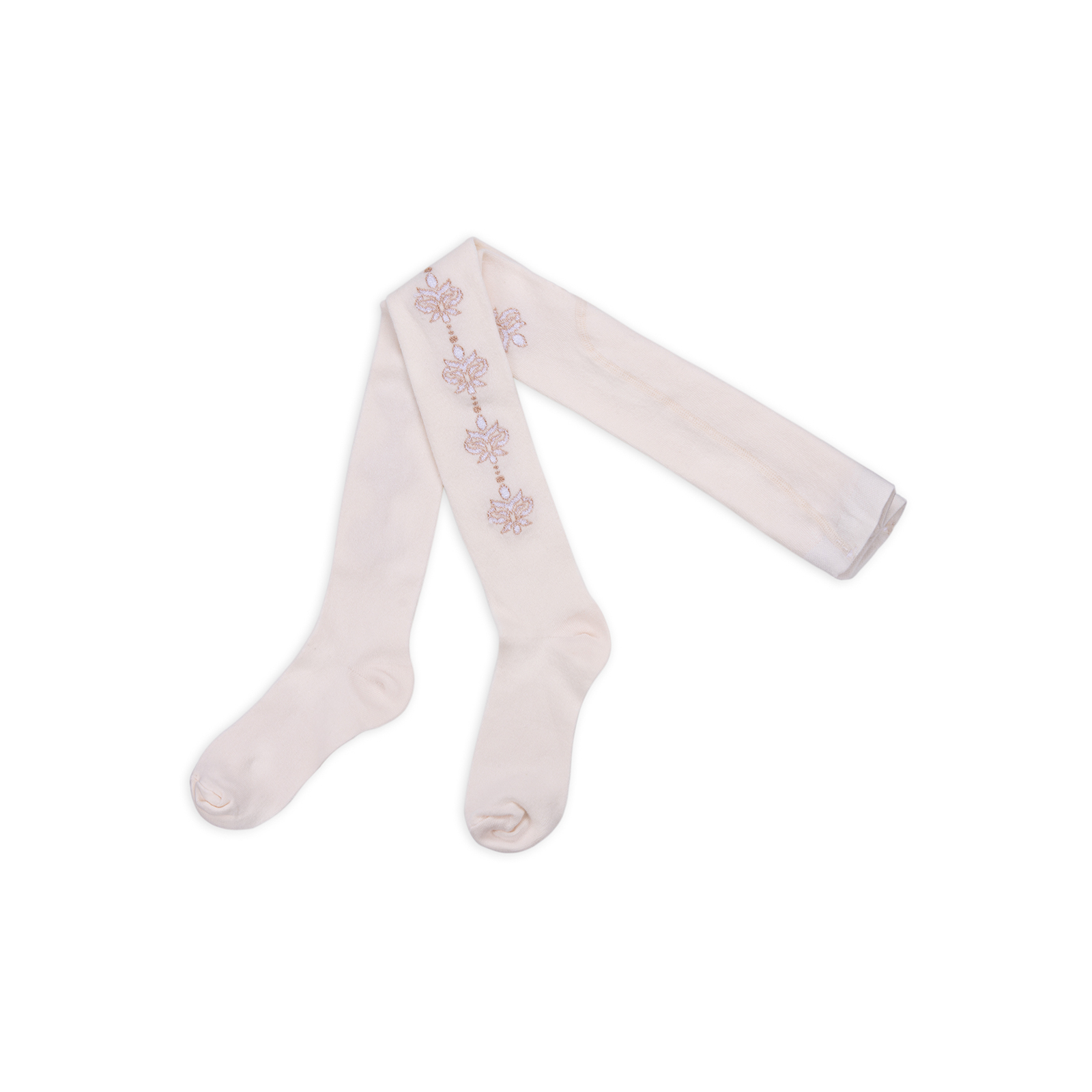 Колготки UCS Socks с розовыми цветочками по бокам (M0C0301-0876-3G-beige)