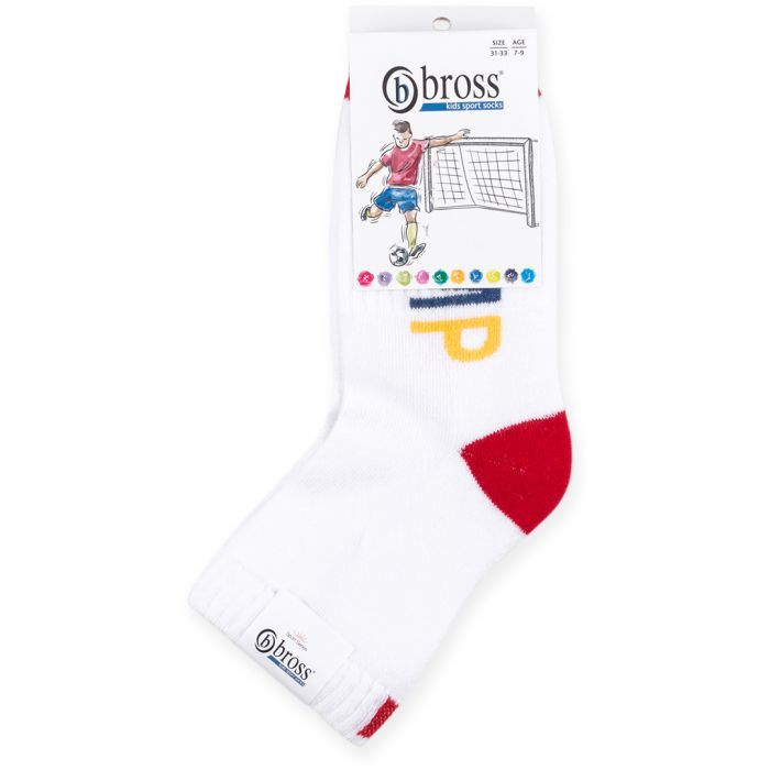 Носки детские Bross "Jump" с красными вставками (11614-5-7B-red) изображение 2