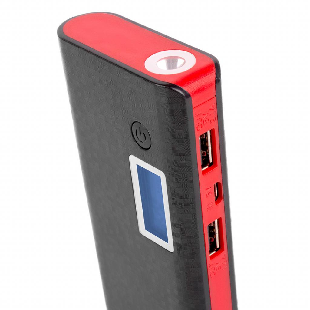 Батарея универсальная ColorWay 10000 mAh Black/Red (CW-PB100LIB2BK-DF) изображение 2