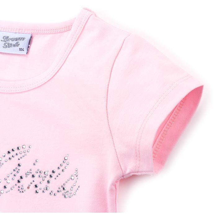 Футболка дитяча Breeze з мереживом (9001-98G-pink) зображення 3