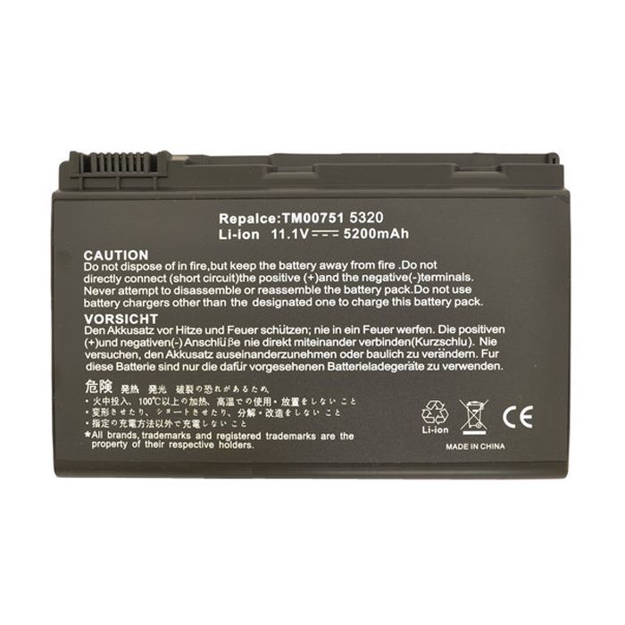 Аккумулятор для ноутбука AlSoft Acer TM00741 5200mAh 6cell 11.1V Li-ion (A41015)