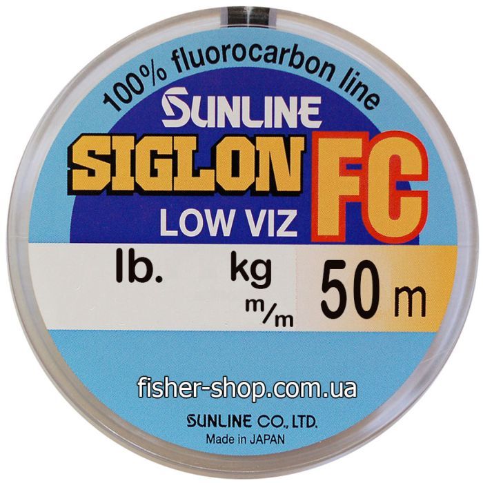 Флюорокарбон Sunline Siglon FC 50m 0.445мм 12кг повідковий (1658.01.46)